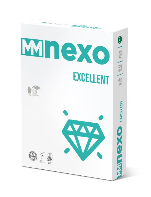 Папір для друку NEXO Excellent A4, 80 г/м2, 500 арк., білий (5901657019047)